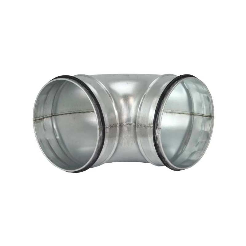 Korte ronde spiro bocht 90° Ø 80mm voor spirobuis