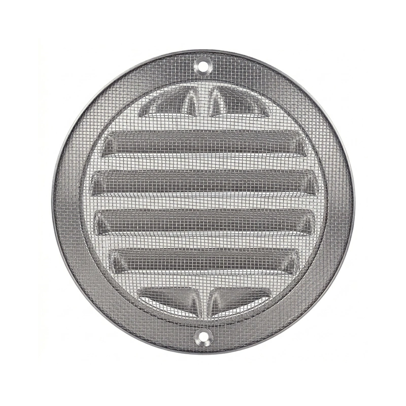 Buitenrooster rond 200 mm RVS304