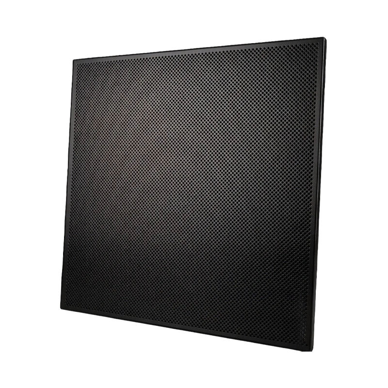 Geperforeerde plafondplaat 600 x 600 mm voor inleg in systeemplafonds
