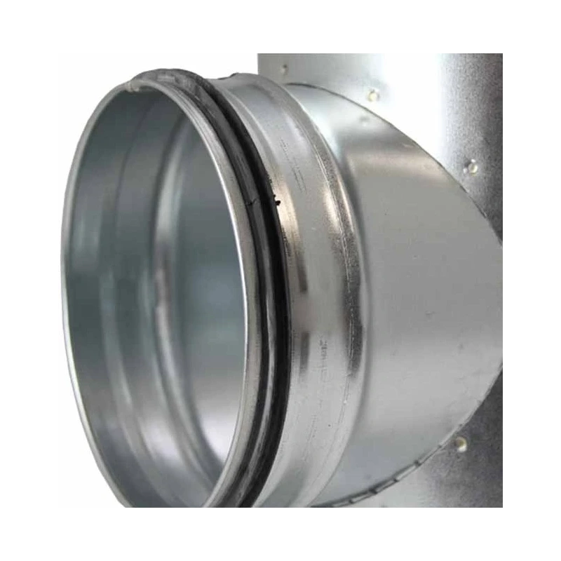 T-stuk Ø 200mm - Ø 200mm voor spirobuis (90°)