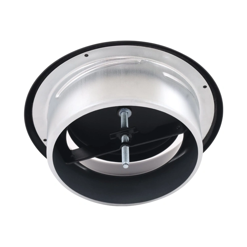 Ventilatie afvoer ventiel 100 mm metaal - E-DVS100 RAL9005 30% glans