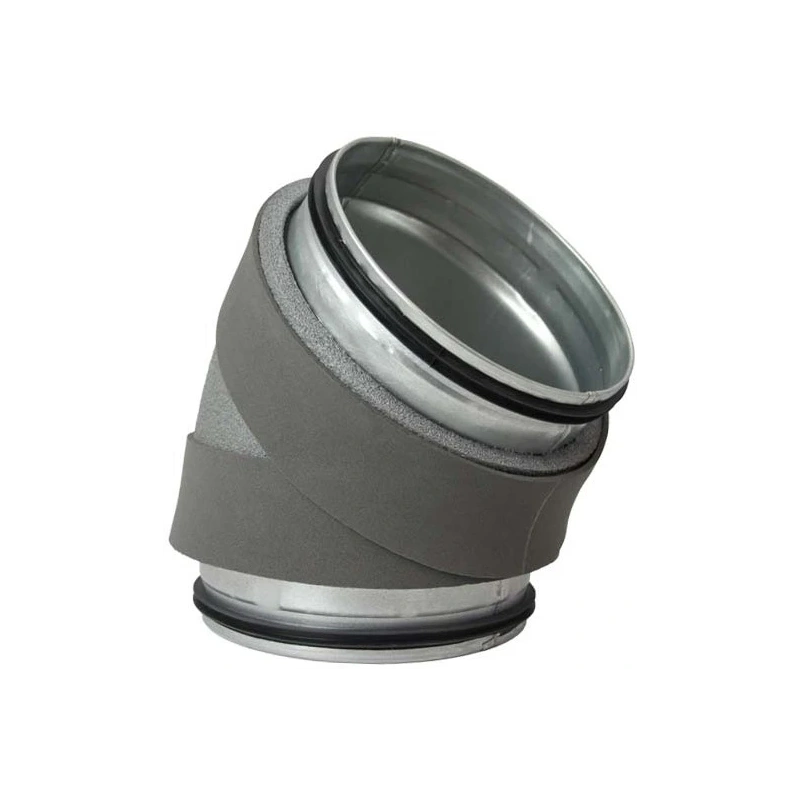 Thermoduct 13mm bocht diameter 250 mm 45 graden geisoleerd