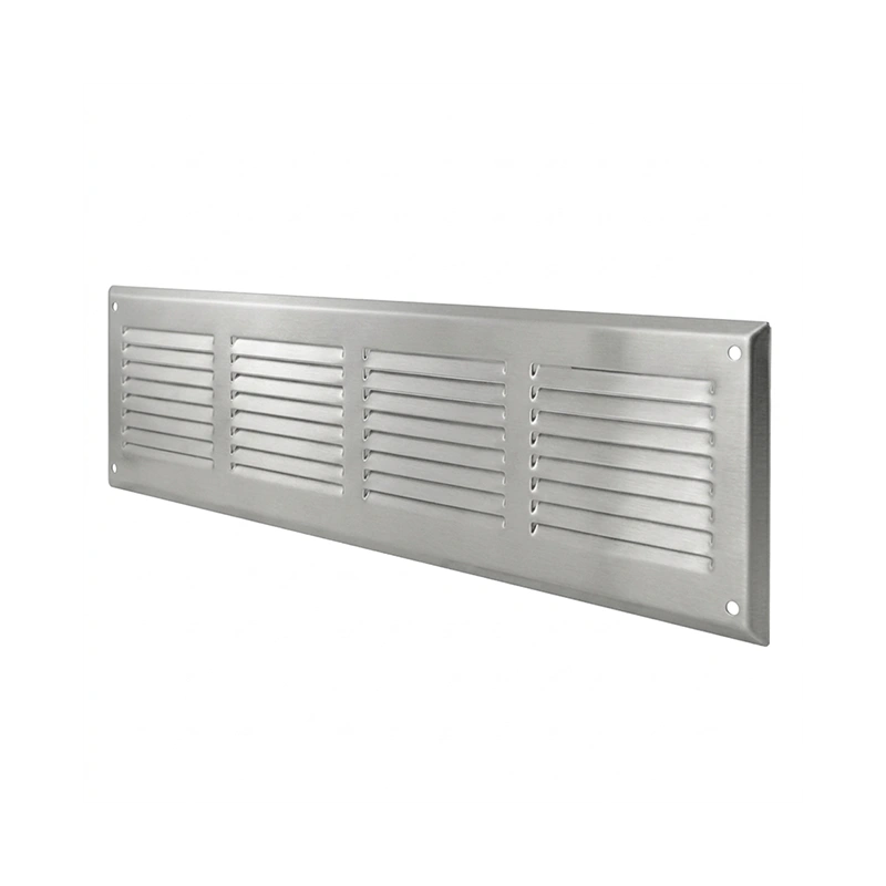 Wandrooster 500x150mm aluminium - Ongecoat
