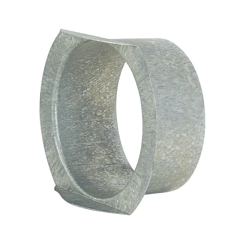 Aftak stuk diameter 80 mm met 90 graden