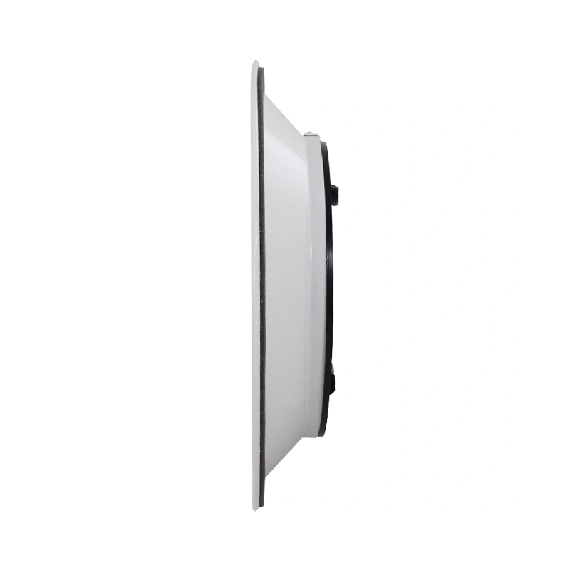 Plafondrooster rond met vast patroon Ø 150mm - RAL9010