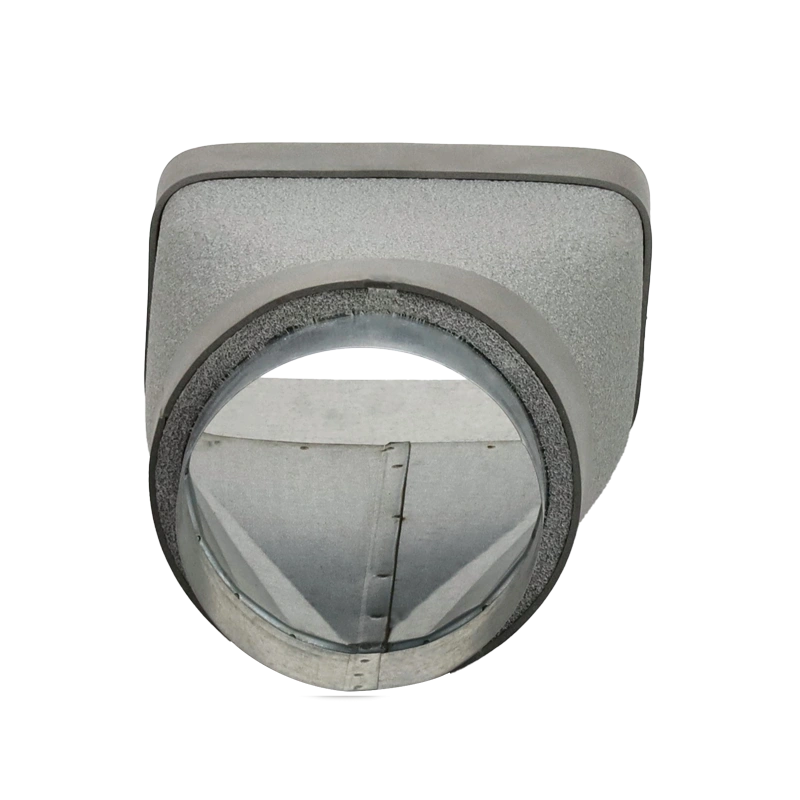Thermoduct verloopstuk 220x80 mm naar diameter 150 mm