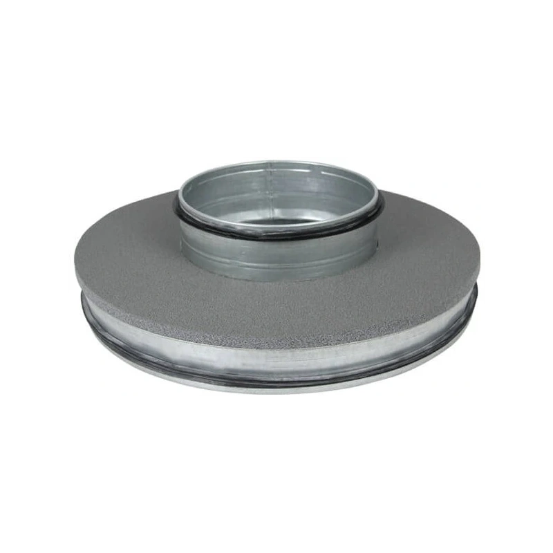 Thermoduct geïsoleerde deksel met vlakke tuit diameter 315 mm - 160 mm