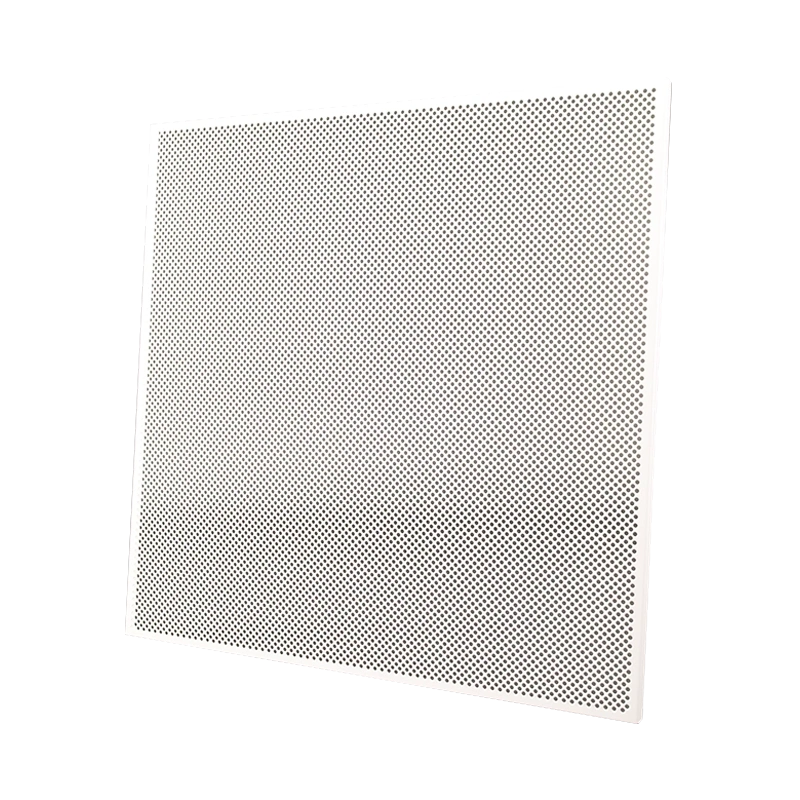 Geperforeerde plafondplaat 600 x 600 mm voor inleg in systeemplafonds