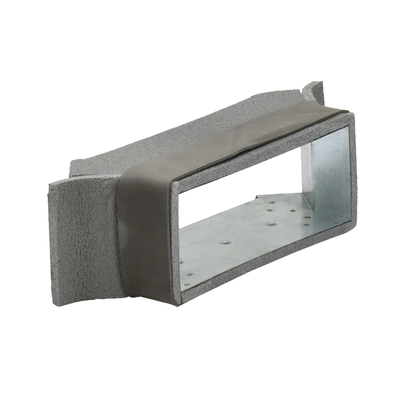 Thermoduct zijaansluiting 220x80 mm voor rechthoekig instortkanaal