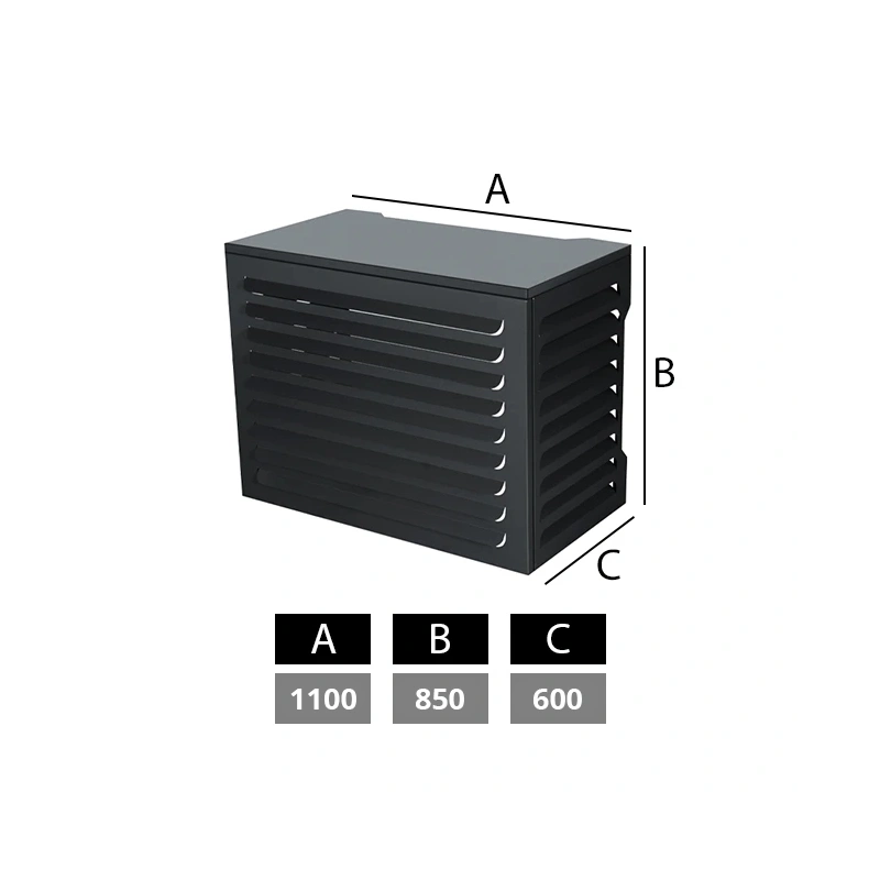 Airco en warmtepomp omkasting medium RAL7024 Grafietgrijs