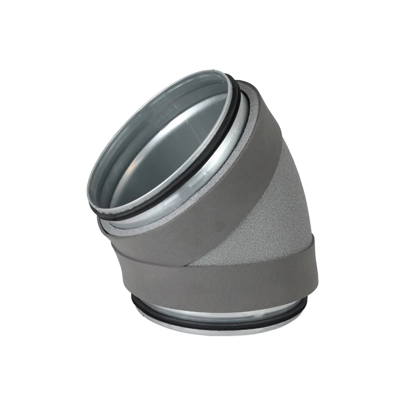 Thermoduct geïsoleerde bocht 45 graden diameter 180 mm