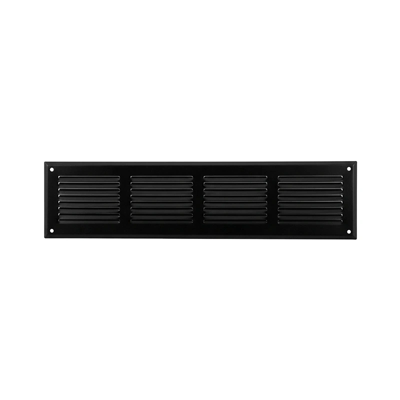 Wandrooster 300x100mm aluminium - RAL9005 30% glans