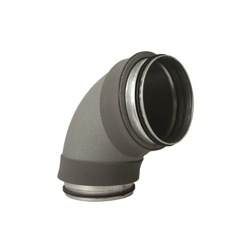 Thermoduct 13mm bocht diameter 200 mm 90 graden geisoleerd