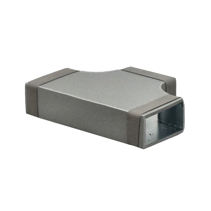 Thermoduct T-stuk 90 graden 300x80 - 220x80 tbv instortkanaal