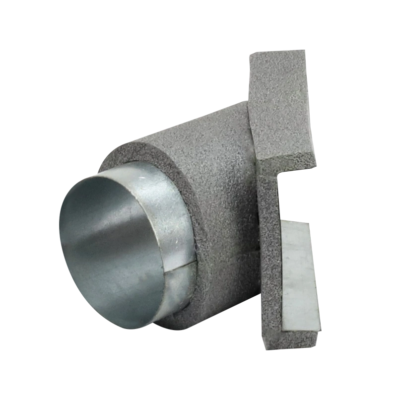 Thermoduct 45 graden aftak stuk 80 mm