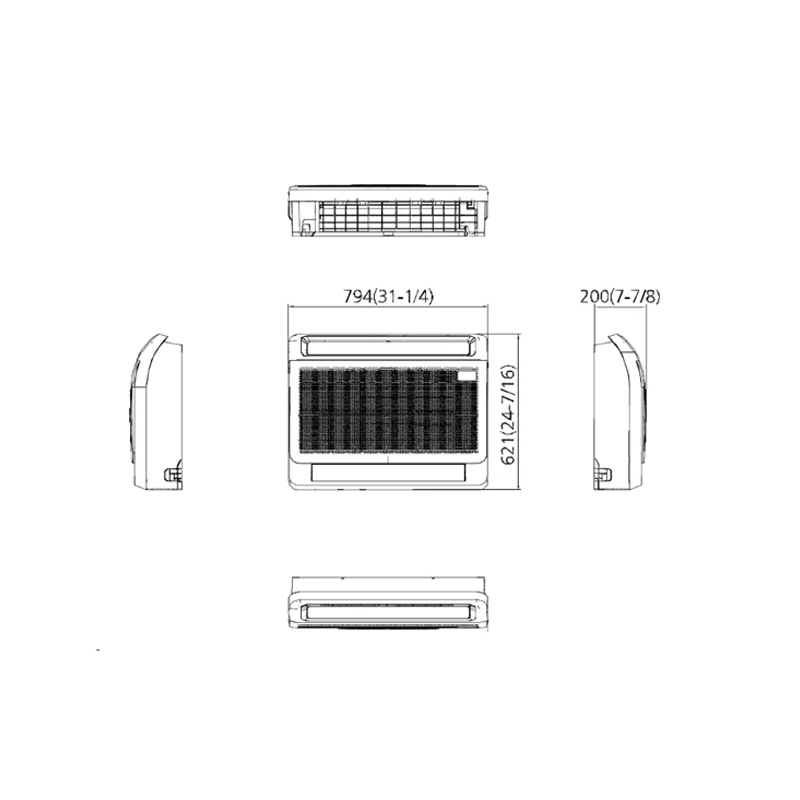 MaxiCool airco binnenunit Inverter Console R32 5,0 kW