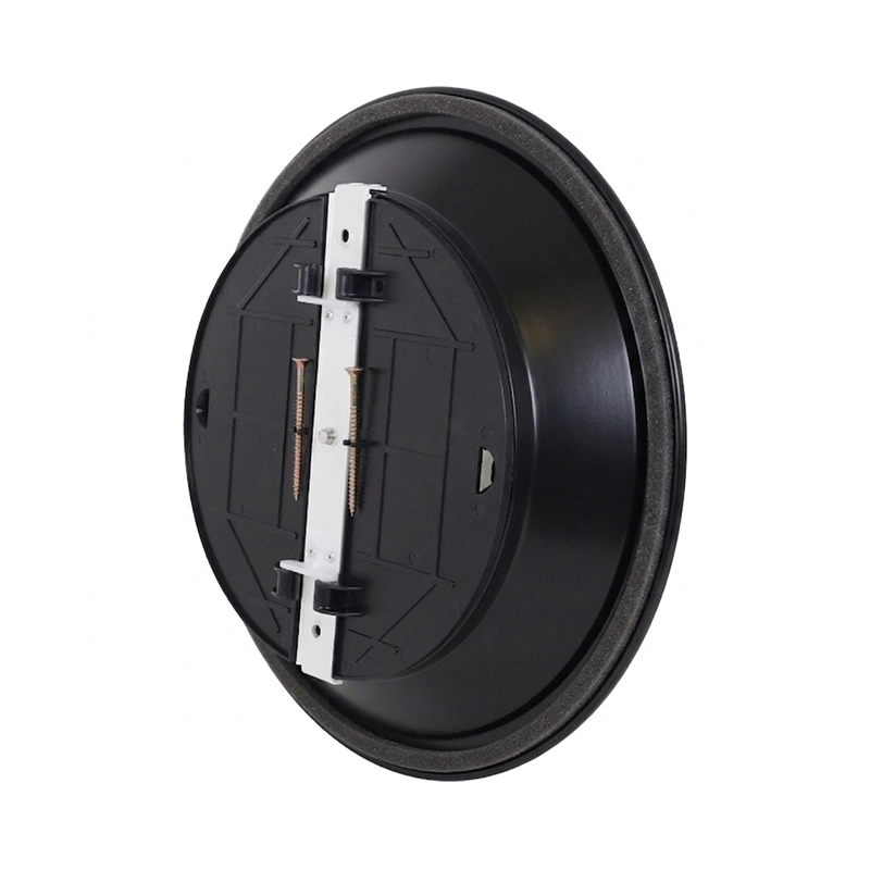 Plafondrooster rond met vast patroon Ø 200 mm - RAL9005 30% glans