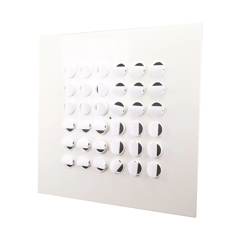Multinozzle plafondrooster 596x596 mm - MN16 RAL9016