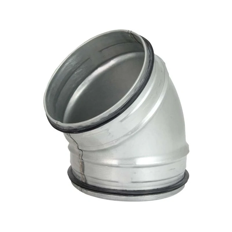 Korte ronde spiro bocht 45° Ø 125mm voor spirobuis
