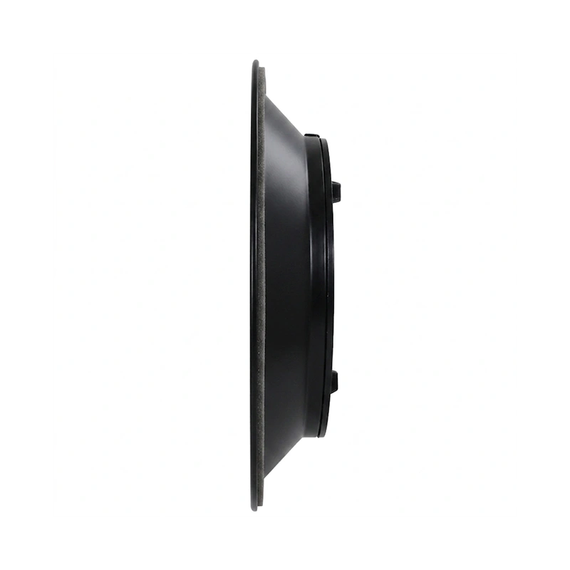Plafondrooster rond met vast patroon Ø 350 mm - RAL9005 30% glans