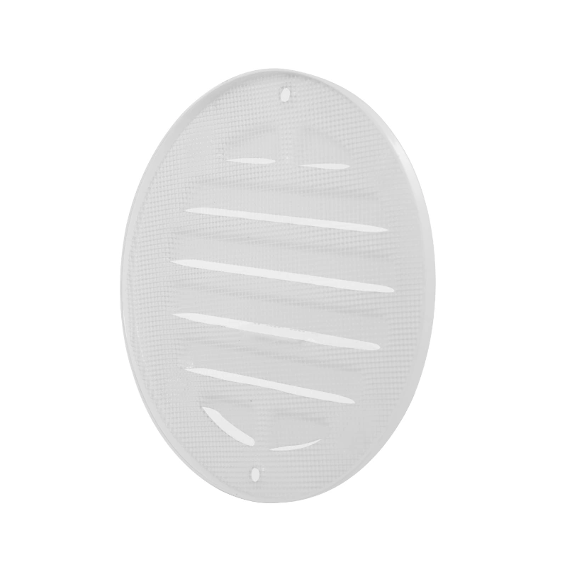 Buitenrooster rond 80 mm aluminium - RAL9016