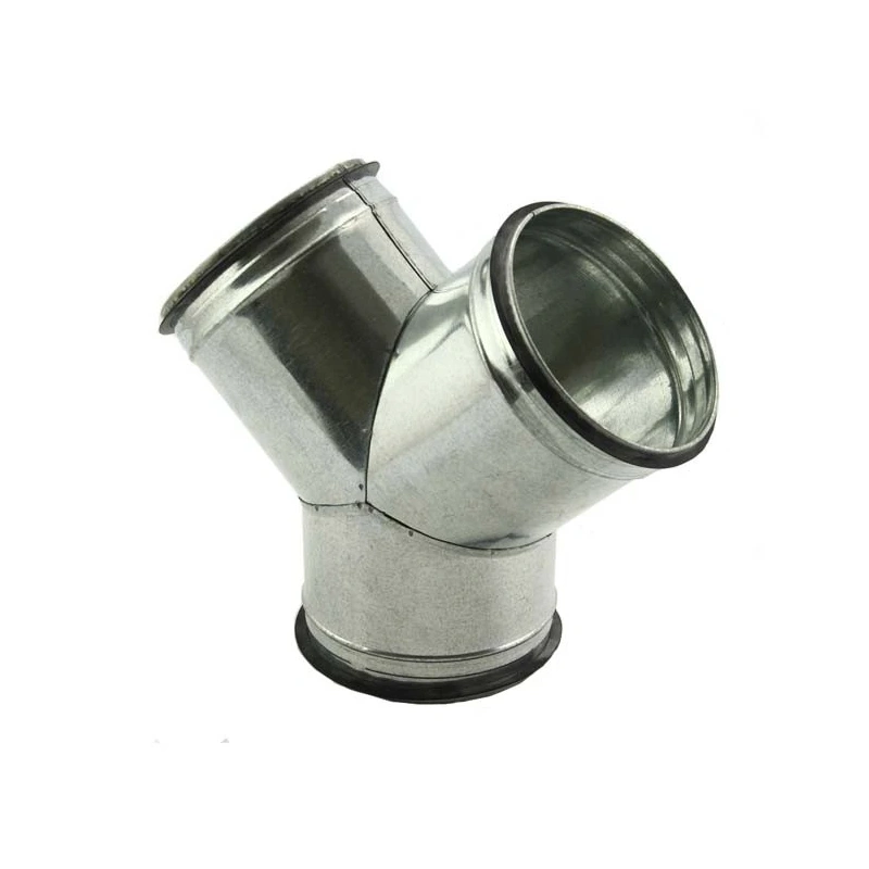 Broekstuk 45° Ø 125mm - 100mm voor spirobuis