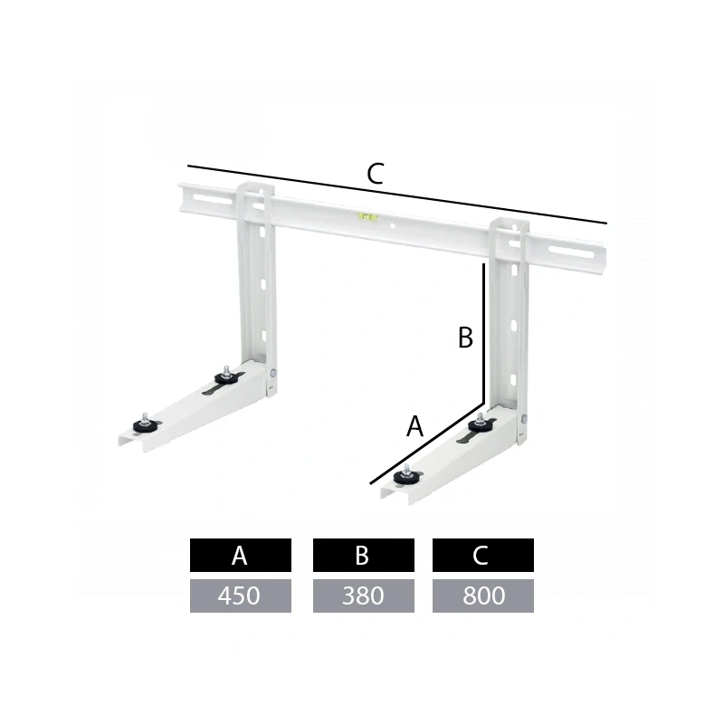 6 X Wandconsole MS300, voorgemonteerd 800x380x450mm