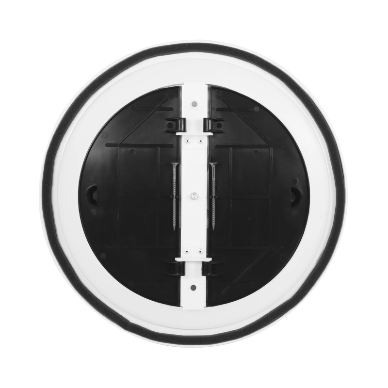 Plafondrooster rond met vast patroon Ø 150 mm - RAL9016