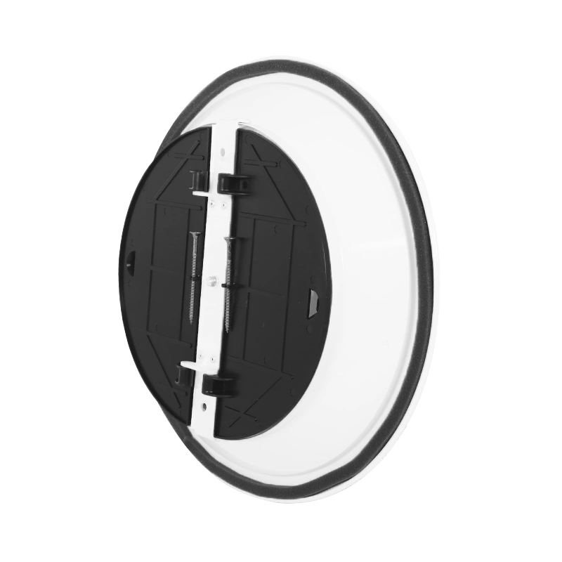 Plafondrooster rond met vast patroon Ø 300 mm - RAL9016
