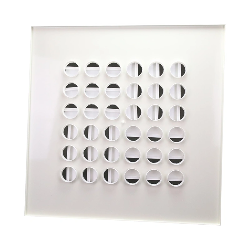 Multinozzle plafondrooster 596x596 mm - MN36 RAL9016