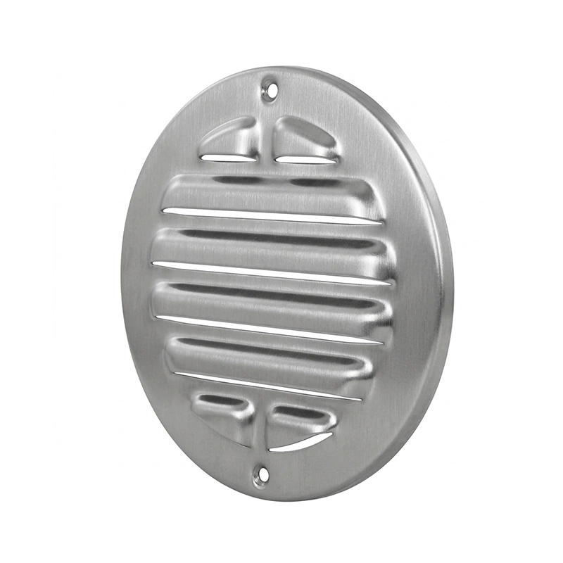 Buitenrooster rond 125 mm RVS304