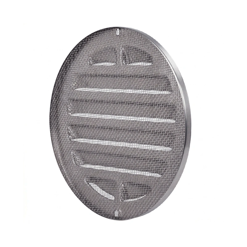 Buitenrooster rond 200 mm RVS304