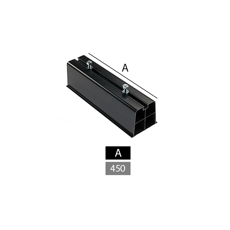 Montagebalk buitenunit van hard PVC, lengte 450 mm