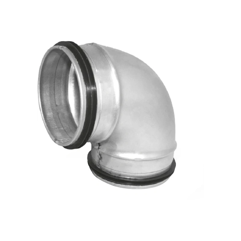 Korte ronde spiro bocht 90° Ø 125mm voor spirobuis