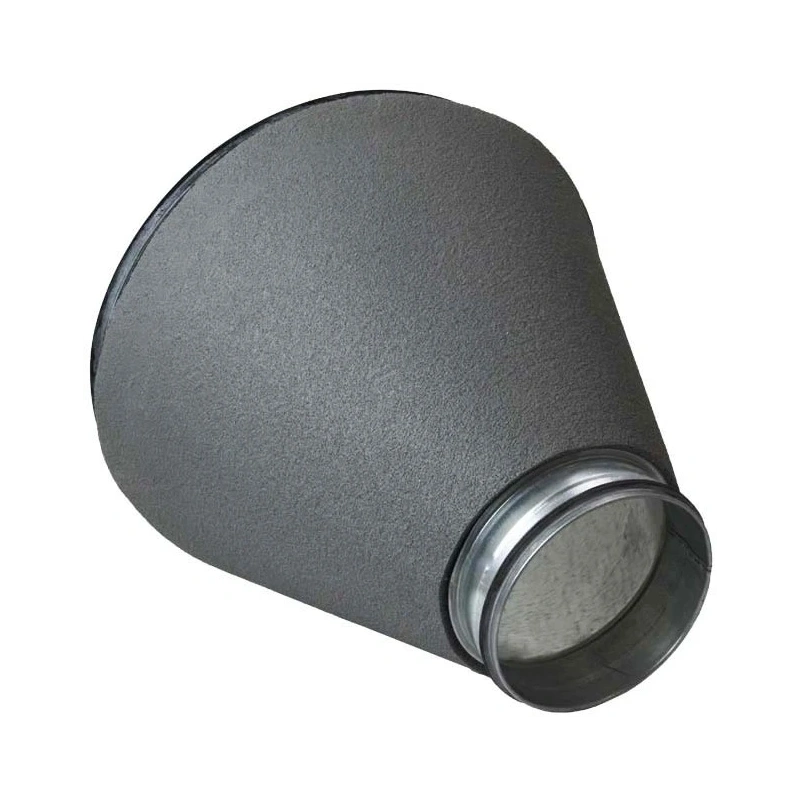 Thermoduct 13mm verloopstuk 355-160mm geisoleerd