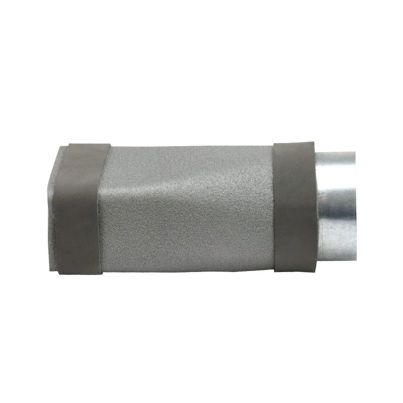 Thermoduct verloopstuk 220x80 mm naar diameter 160 mm