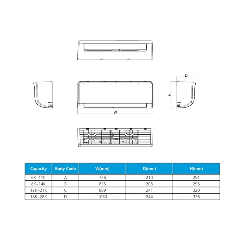 MaxiCool INFINI 3,5 kW R32 Inverter airco 12HDI met WIFI set