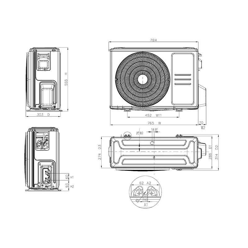 Maxicool Inverter Console airco R32 5,0 kW set
