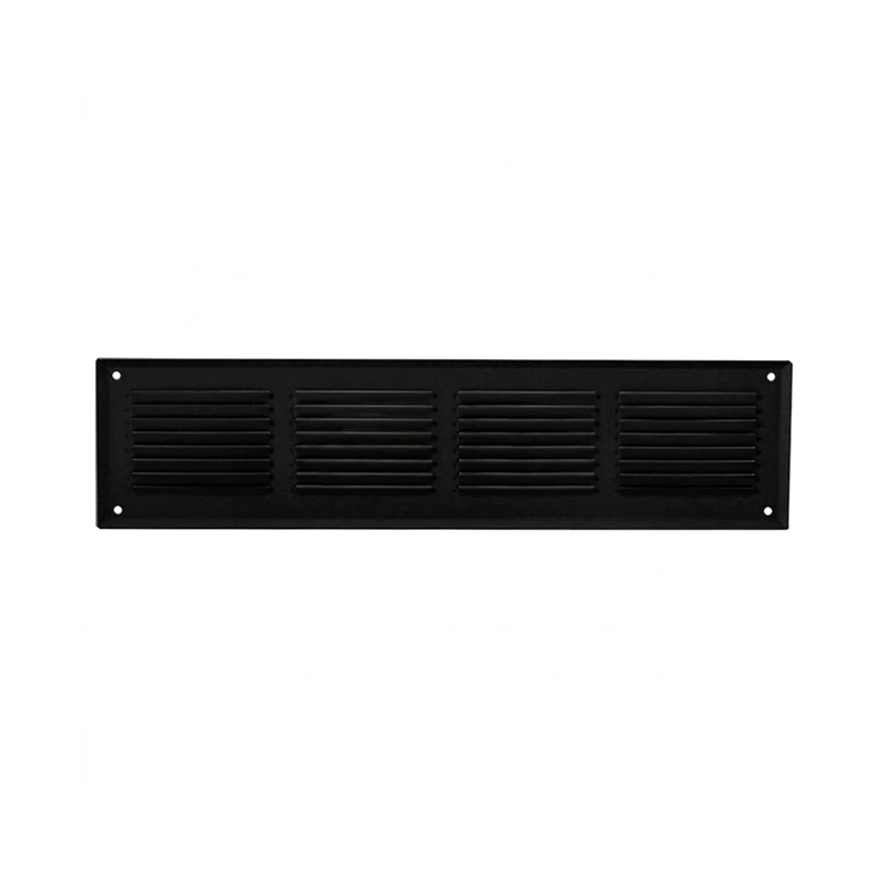 Wandrooster 300x100mm aluminium - RAL9005 30% glans