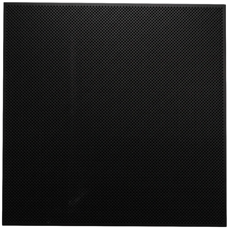 Geperforeerde plafondplaat 600 x 600 mm voor inleg in systeemplafonds