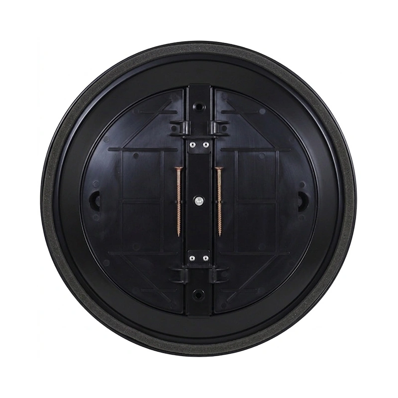 Plafondrooster rond met vast patroon Ø 200 mm - RAL9005 30% glans