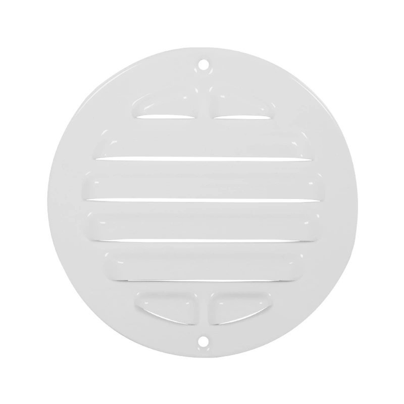 Buitenrooster rond 125 mm aluminium - RAL9016