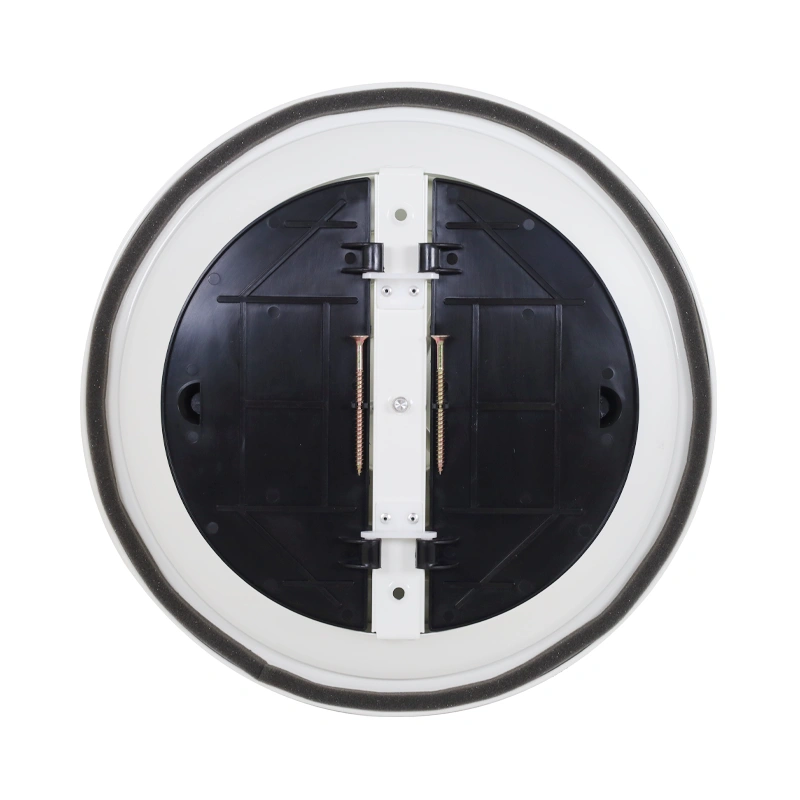 Plafondrooster rond met vast patroon Ø 150mm - RAL9010