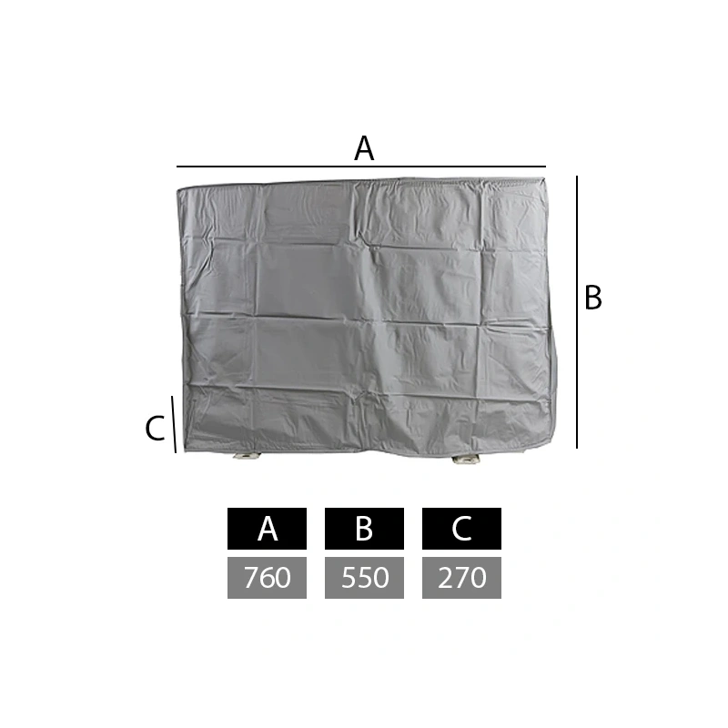 Afdekhoes voor buitenunits small 760 x 550 x 270 mm