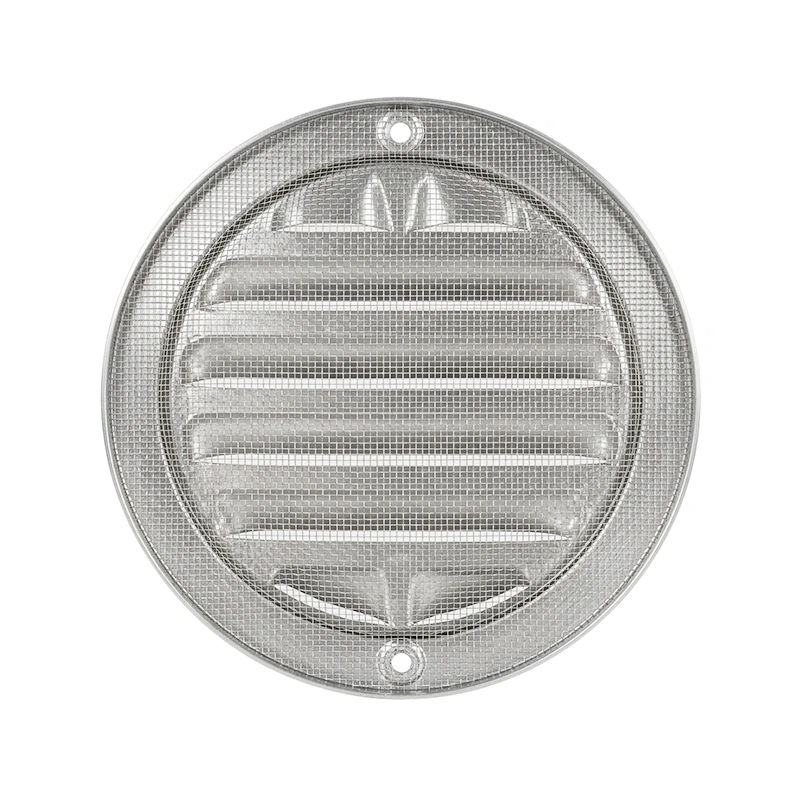 Buitenrooster rond 160 mm aluminium - geanodiseerd aluminium