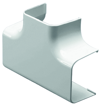 Climaplus T-stuk voor montagekanaal 125 x 75 mm Ral 9010 Wit