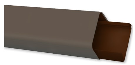 Climaplus montagekanaal Ral 8017 BRUIN 90x65 mm, lengte 2 meter