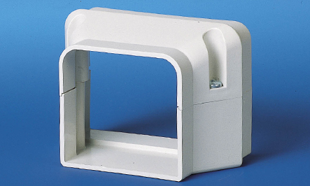 Aircoduct Reduceerstuk van 105 naar 70l RAL 9002 IVOOR