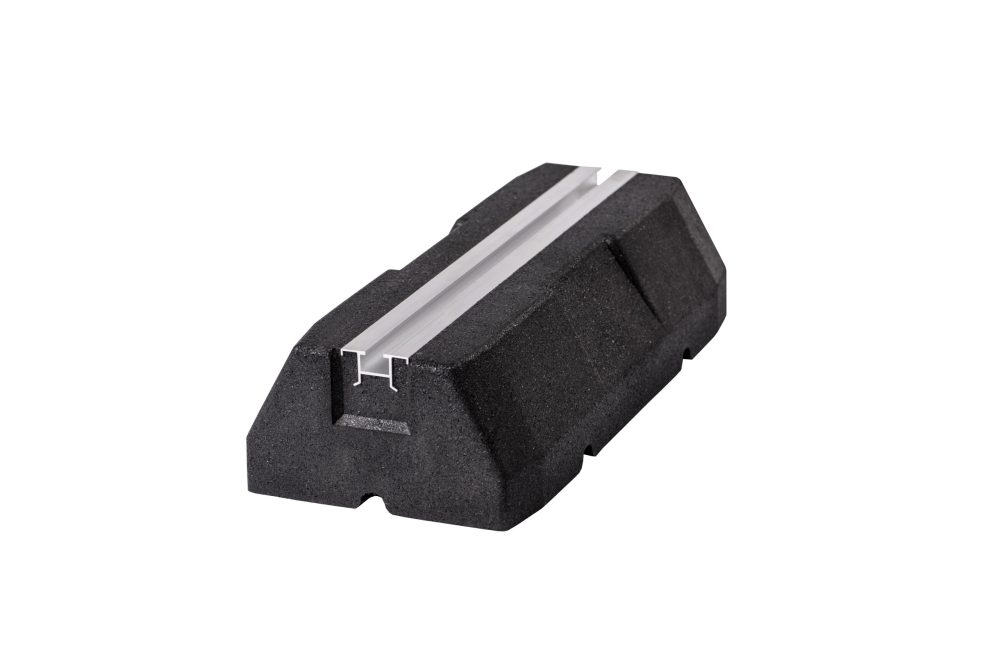 RB-FIX 400 rubber montagebalk trillingsdempend 400x100x180mm