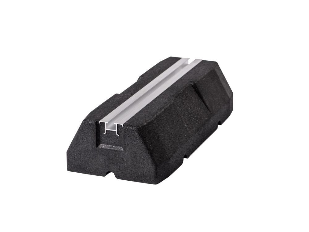 RB-FIX 400 rubber montagebalk trillingsdempend 400x100x180mm